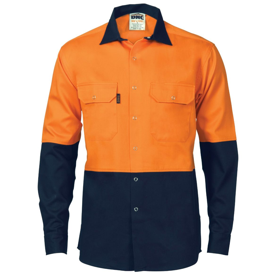 Picture of DNC HiVis Two Tone Drill Shirt with Press Studs